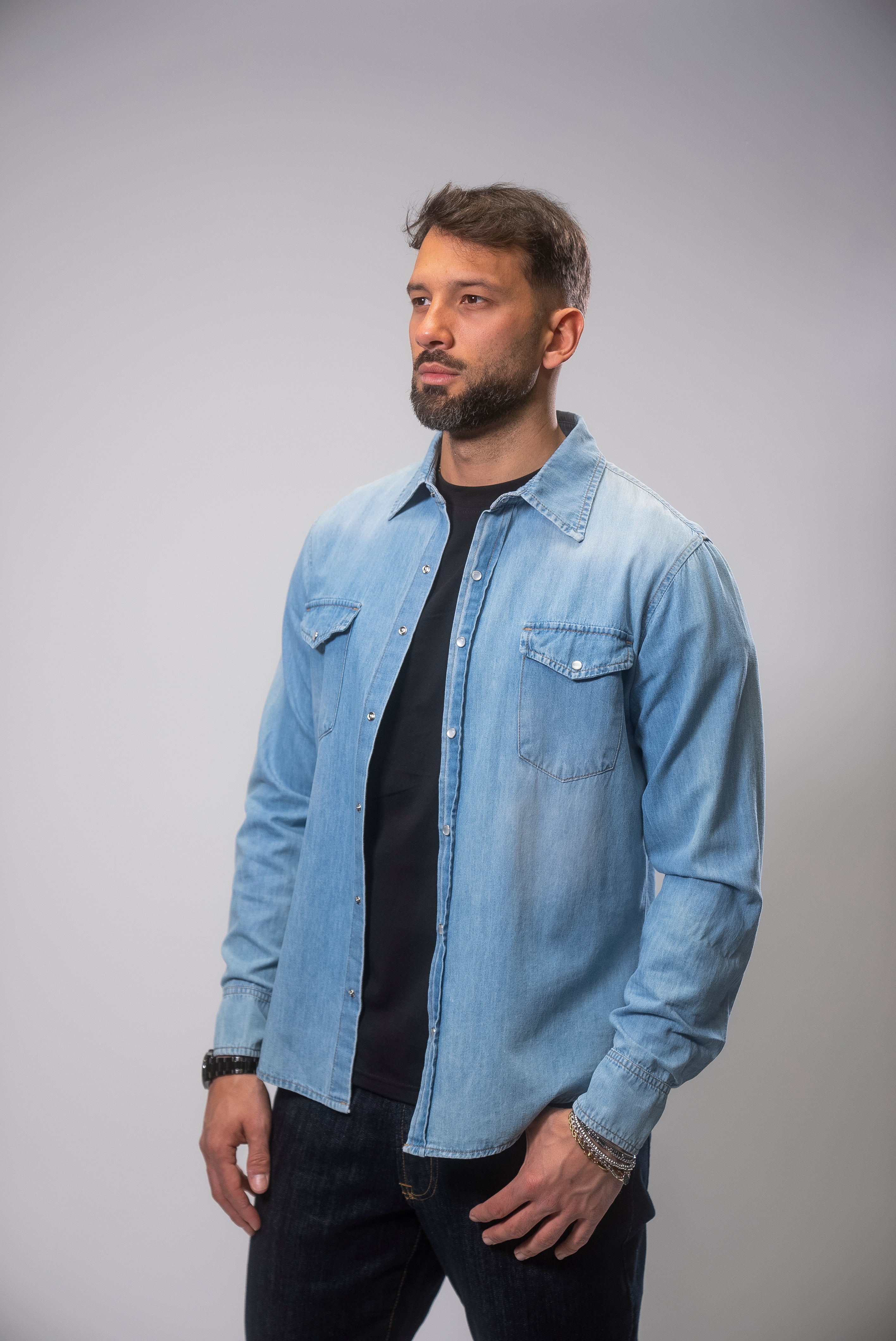 Camicia Jeans Chiaro