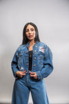 Giubbotto Denim Con Toppa